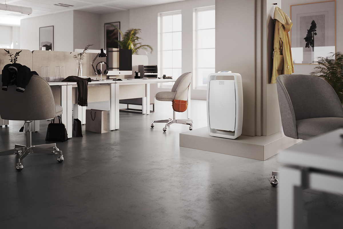 EOLIS Air Manager dans un open space tertiaire